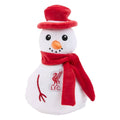 White-Red - Front - Liverpool FC Snowman Plush Toy