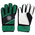 Green-Black - Back - Celtic FC Childrens-Kids Fuse Goalkeeper Gloves