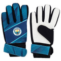 Blue-Black - Back - Manchester City FC Childrens-Kids Fuse Goalkeeper Gloves