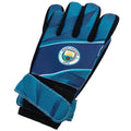 Blue-Black - Front - Manchester City FC Childrens-Kids Fuse Goalkeeper Gloves