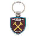 Maroon-Silver - Back - West Ham United FC Executive Crest Keyring