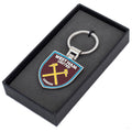 Maroon-Silver - Side - West Ham United FC Executive Crest Keyring