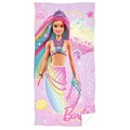 Multicoloured - Front - Barbie Mermaid Beach Towel