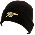 Black - Front - Arsenal FC Turned Up Cuff Beanie