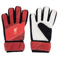 Red-Black-White - Back - Liverpool FC Childrens-Kids Fuse Goalkeeper Gloves