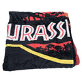 Red-Black-Yellow - Back - Jurassic Park Premium Coral Fleece Blanket