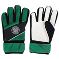 Green-Black-White - Back - Celtic FC Childrens-Kids Fuse Goalkeeper Gloves