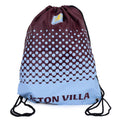 Sky Blue-Claret - Front - Aston Villa FC Fade Drawstring Bag