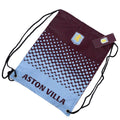 Sky Blue-Claret - Back - Aston Villa FC Fade Drawstring Bag