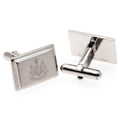 Silver - Front - Newcastle United FC Stainless Steel Cufflinks