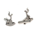 Silver - Front - Tottenham Hotspur FC Stainless Steel Crest Cufflinks