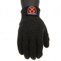 Grey - Lifestyle - West Ham United FC Childrens-Kids Luxury Touchscreen Gloves