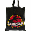 Black-Red - Side - Jurassic Park Canvas Tote Bag