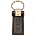 Black-Gold - Front - Tottenham Hotspur FC Leather Keyring