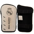 White-Black - Front - Real Madrid CF Childrens-Kids Slip-In Shin Guards