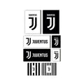 White-Black - Front - Juventus FC Bubble Sticker Set