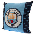 Blue-White - Front - Manchester City FC Crest Filled Cushion