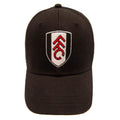 Black-White-Red - Back - Fulham FC Unisex Adult Crest Cap