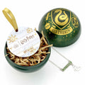 Green-Gold - Front - Harry Potter Slytherin Christmas Bauble