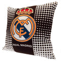 Black-White - Front - Real Madrid CF Crest Filled Cushion