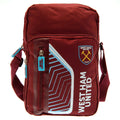 Claret Red-Sky Blue - Front - West Ham United FC Crest Shoulder Bag