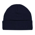 Navy Blue - Side - England FA Crest Turn Up Beanie