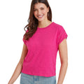 Hibiscus Pink - Side - TOG24 Womens-Ladies Andrea T-Shirt