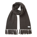 Dark Grey Marl - Front - TOG24 Unisex Adult Hanlith Ribbed Scarf