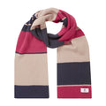 Cerise - Front - TOG24 Unisex Adult Brington Colour Block Winter Scarf