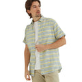 Aqua - Side - TOG24 Mens Harold Stripe Short-Sleeved Shirt