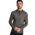 Dark Grey Marl - Side - TOG24 Mens Meru Zip Neck Thermal Top