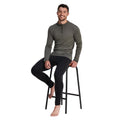 Dark Grey Marl - Lifestyle - TOG24 Mens Meru Zip Neck Thermal Top