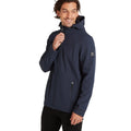 Navy - Side - TOG24 Mens Feizor Hooded Soft Shell Jacket