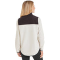Vanilla-Black - Back - TOG24 Womens-Ladies Carty Colour Block Fleece Jacket