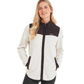 Vanilla-Black - Side - TOG24 Womens-Ladies Carty Colour Block Fleece Jacket
