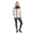Vanilla-Black - Lifestyle - TOG24 Womens-Ladies Carty Colour Block Fleece Jacket
