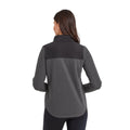 Washed Black-Black - Back - TOG24 Womens-Ladies Carty Colour Block Fleece Jacket