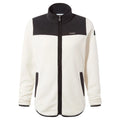 Vanilla-Black - Front - TOG24 Womens-Ladies Carty Colour Block Fleece Jacket