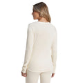 Off White - Back - TOG24 Womens-Ladies Meru Crew Neck Thermal Top