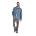 Steel Blue - Lifestyle - TOG24 Mens Hatch Woven Label Shirt Jacket
