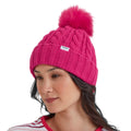 Hibiscus Pink - Back - TOG24 Unisex Adult Elias Knitted Beanie