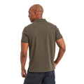 Dark Khaki - Back - TOG24 Mens Aketon Polo Shirt