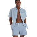 Pastel Blue - Side - TOG24 Mens Fenton Stripe Seersucker Shirt