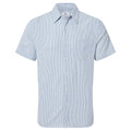 Pastel Blue - Front - TOG24 Mens Fenton Stripe Seersucker Shirt