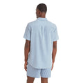 Pastel Blue - Back - TOG24 Mens Fenton Stripe Seersucker Shirt