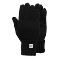 Black - Front - TOG24 Unisex Adult Brazen Knitted Winter Gloves