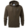 Dark Khaki - Front - TOG24 Mens Alden Full Zip Hoodie