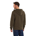 Dark Khaki - Back - TOG24 Mens Alden Full Zip Hoodie