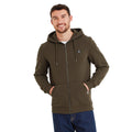 Dark Khaki - Side - TOG24 Mens Alden Full Zip Hoodie