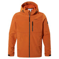 Dark Orange - Front - TOG24 Mens Truro Softshell Hooded Jacket
